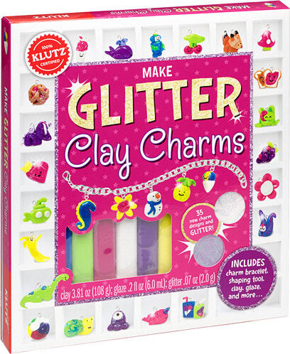 Make Glitter Clay Charms