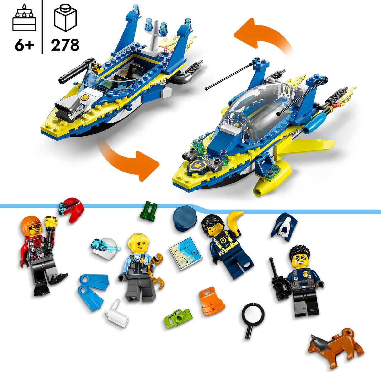 LEGO® City Water Police Detective Missions Set