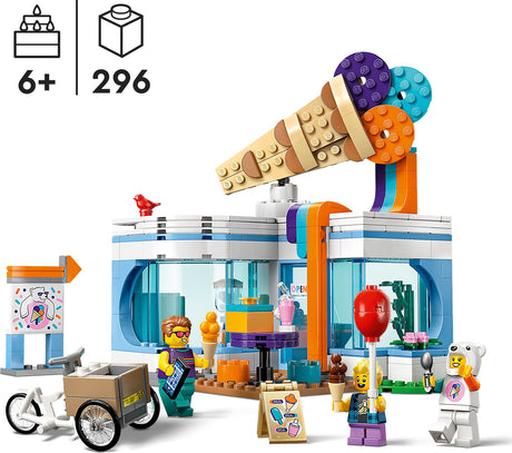 LEGO® City Ice-Cream Shop Set with Toy Bike