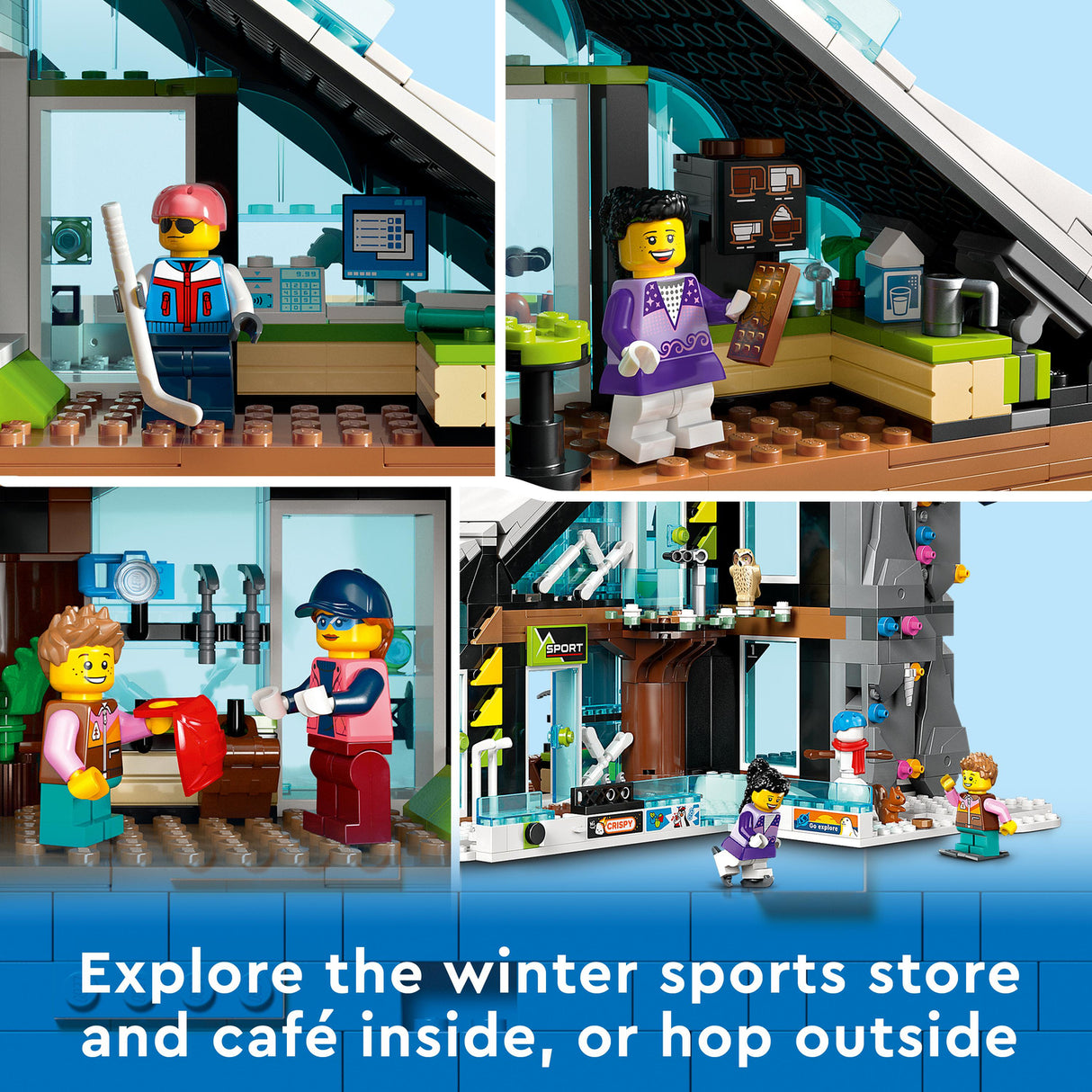 LEGO® City Ski and Climbing Centre Sports Set