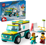 LEGO® City Great Vehicles: Emergency Ambulance and Snowboarder