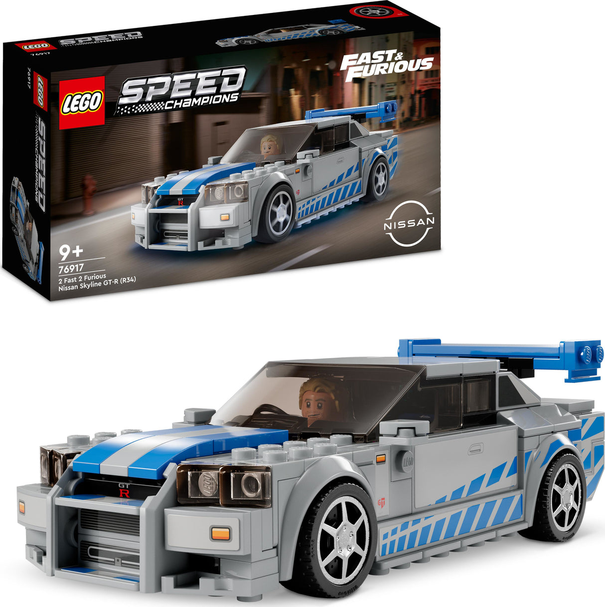 LEGO® Speed Champions: 2 Fast 2 Furious Nissan Skyline GT-R (R34)