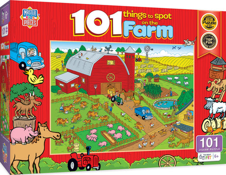 101 Things to Spot - On A Farm 100 Piece Puzzle