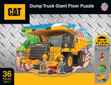 Caterpillar - Dump Truck 36 Piece Shaped Floor Puzzle