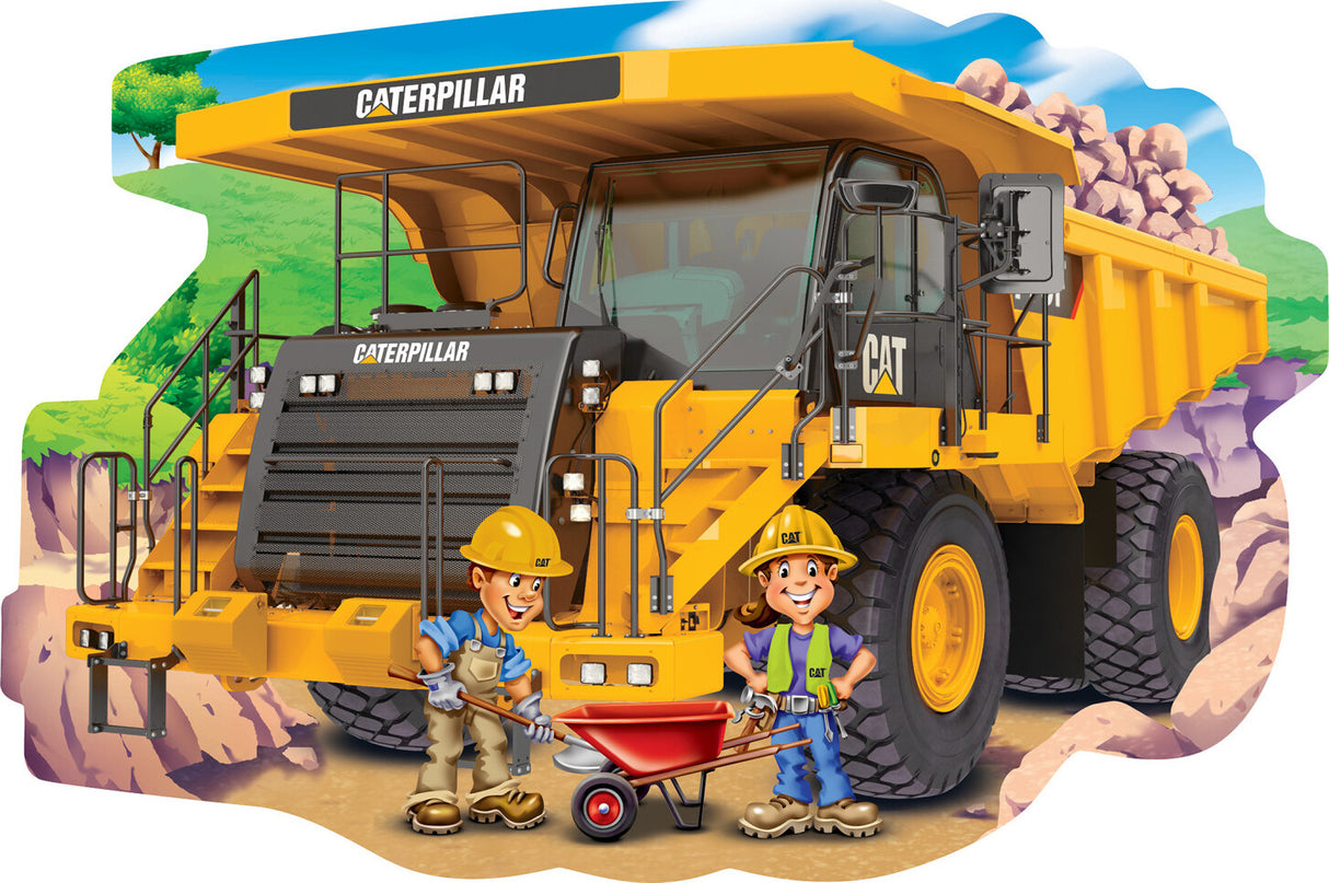 Caterpillar - Dump Truck 36 Piece Shaped Floor Puzzle