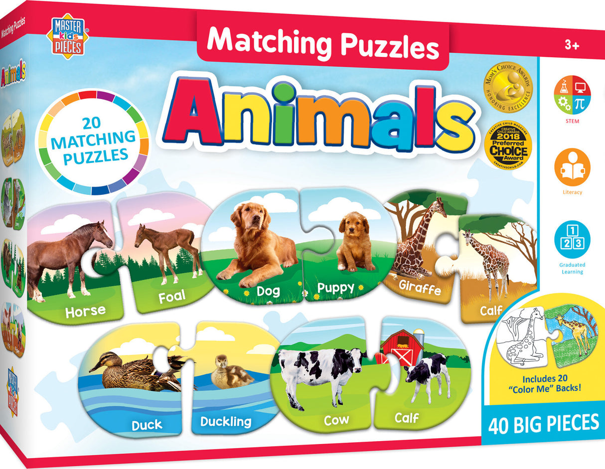 Educational - Animals Matching Puzzles