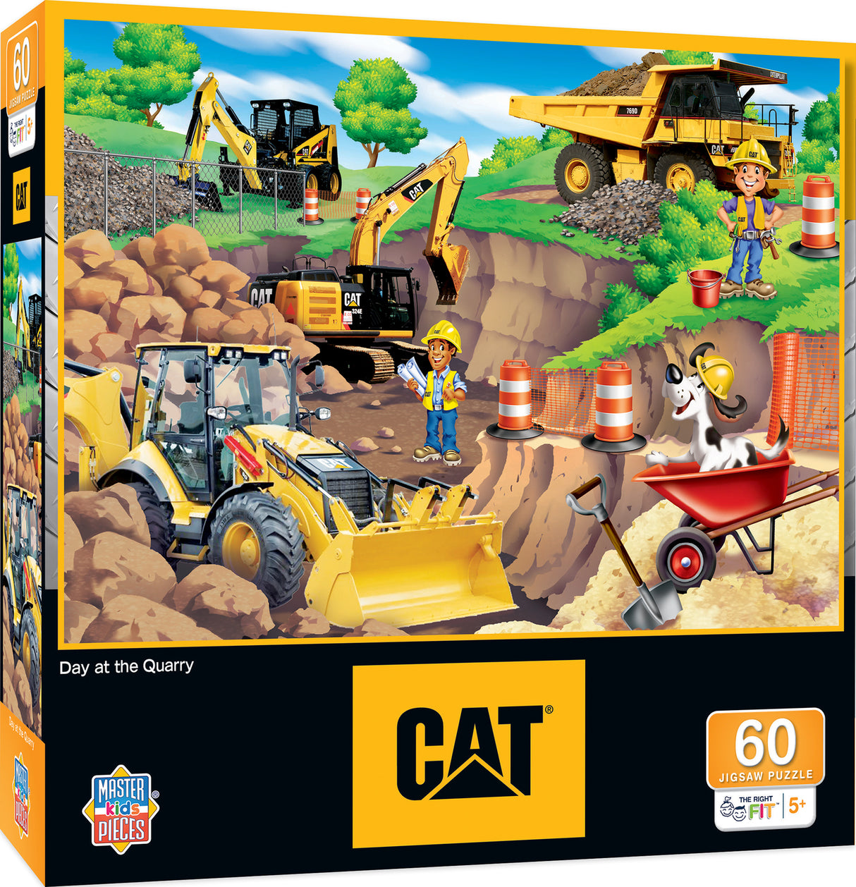 Caterpillar - Day at the Quarry 60 Piece Puzzle