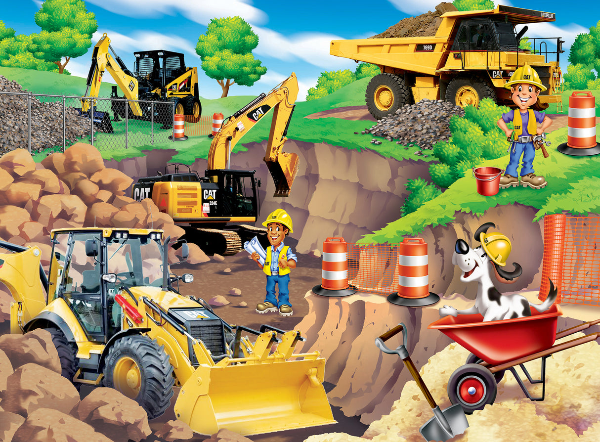 Caterpillar - Day at the Quarry 60 Piece Puzzle