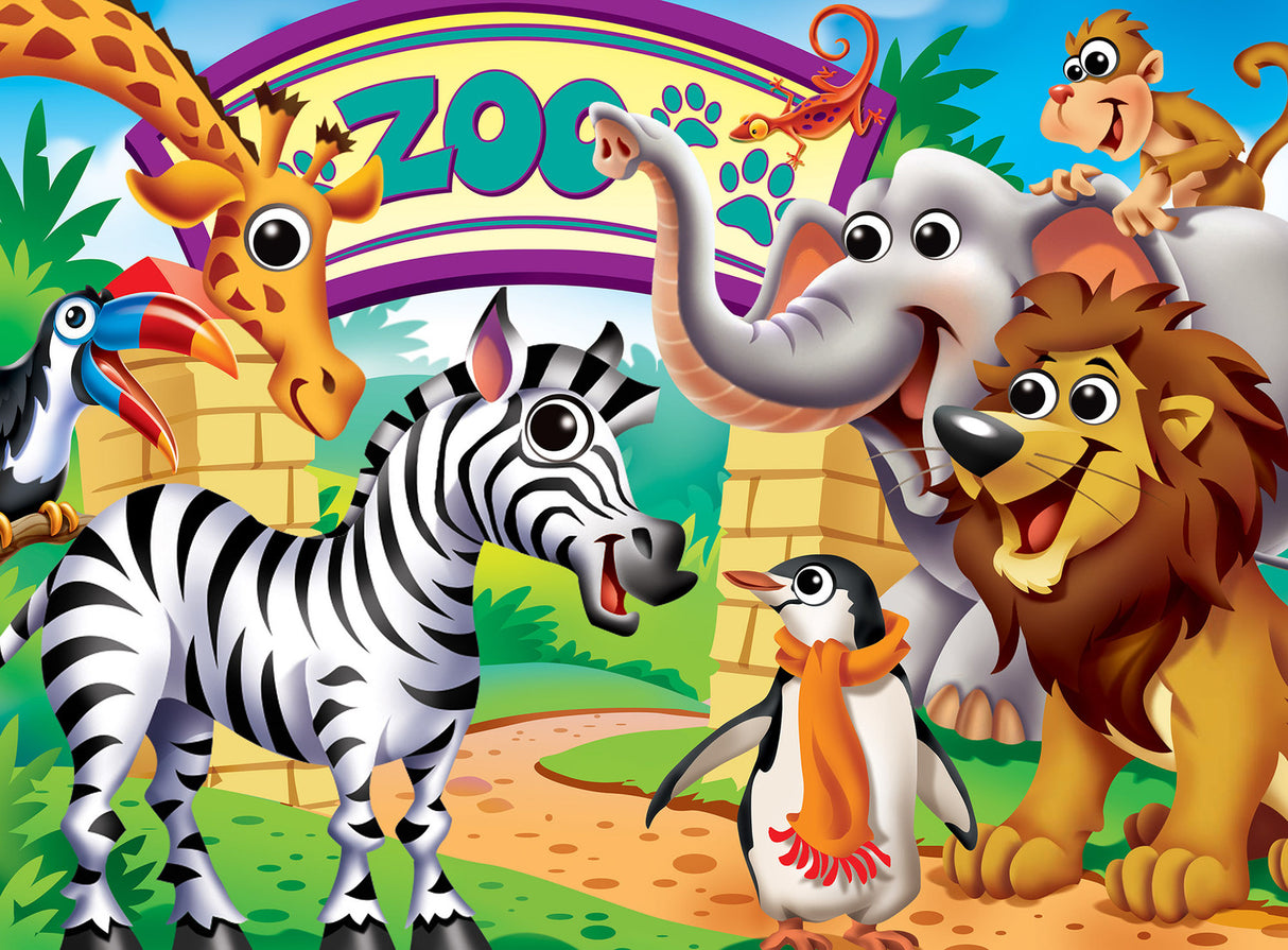 Googly Eyes - Zoo Animals 48 Piece Puzzle