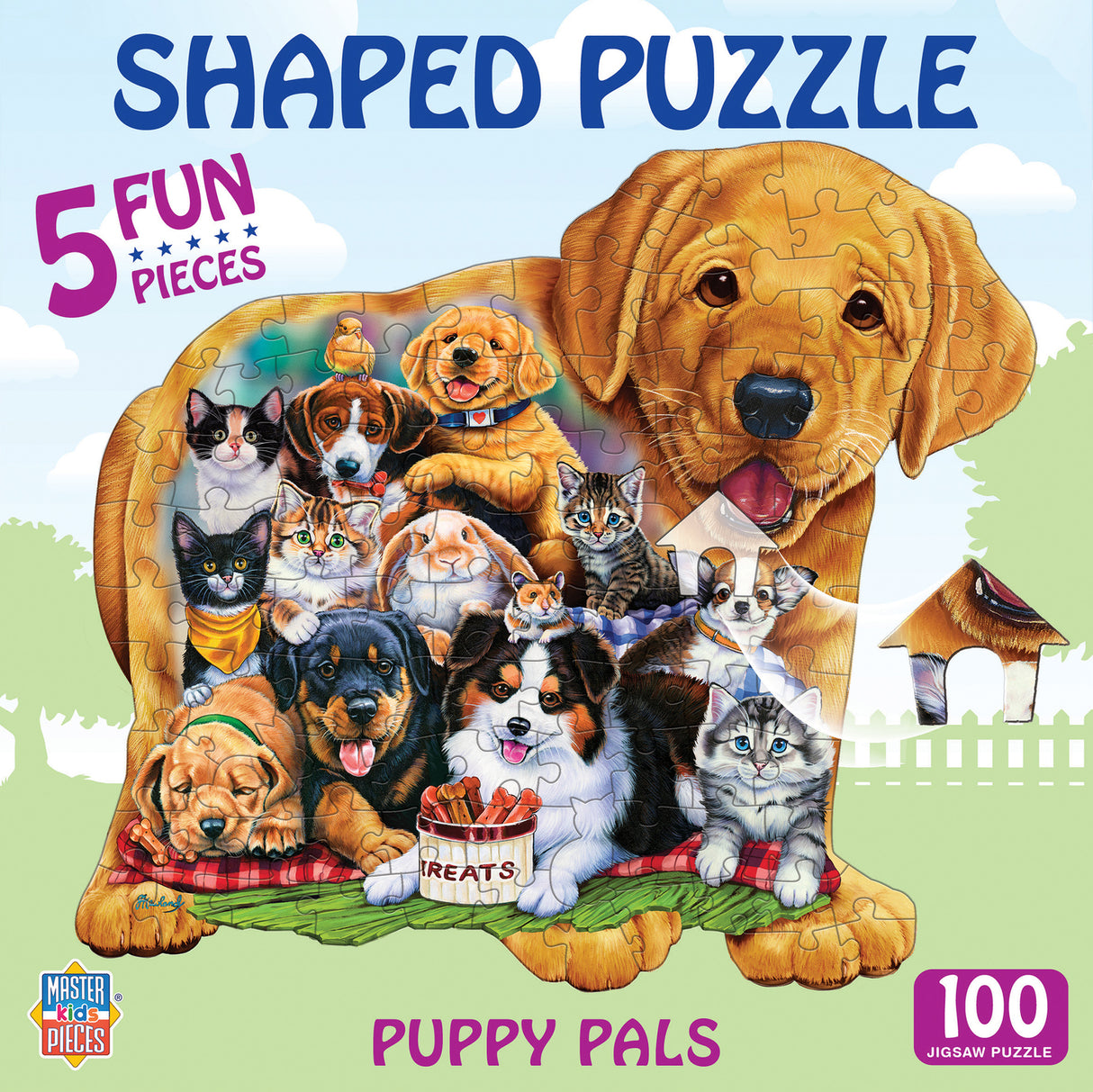 Pets Pals - 100 Piece Shaped Puzzle