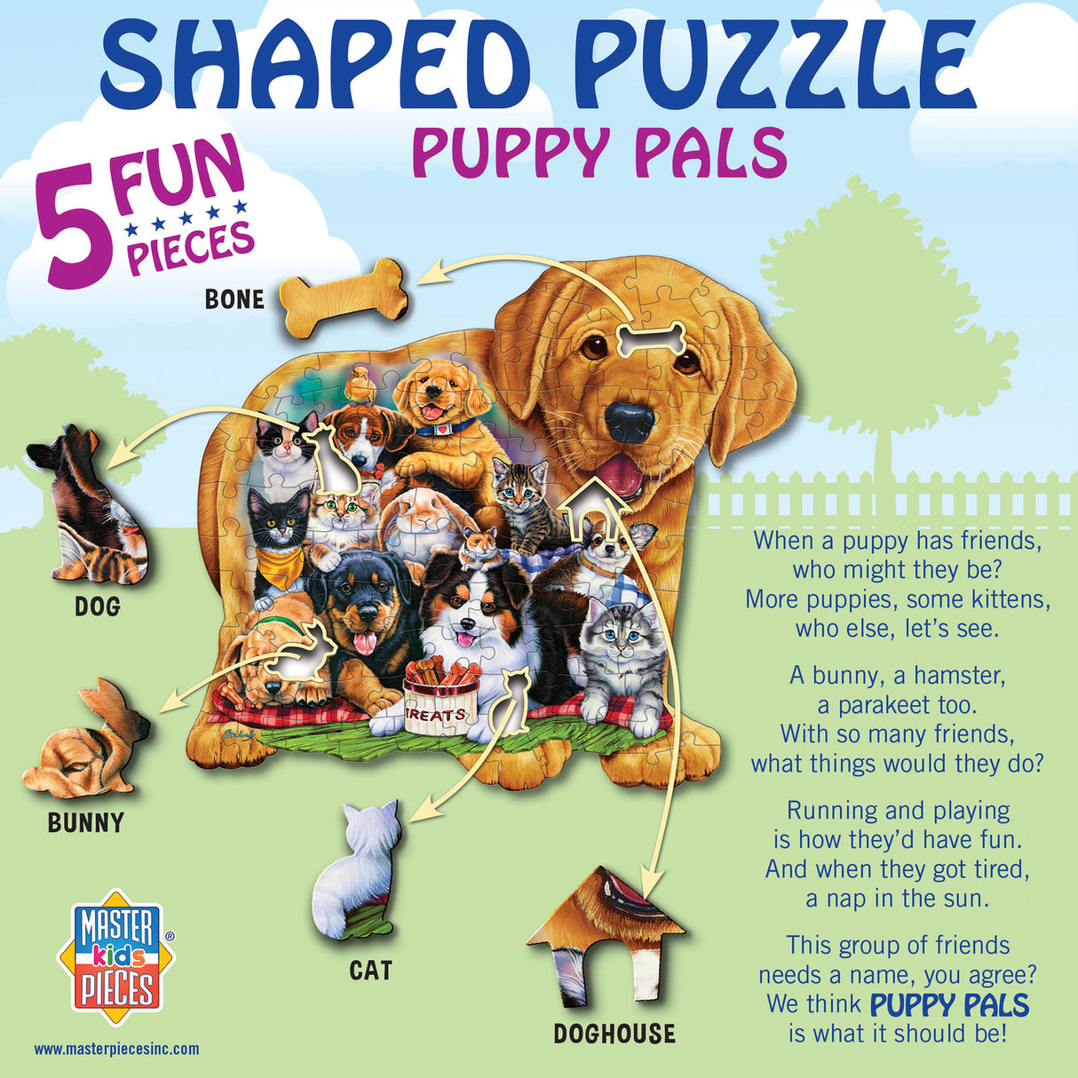 Pets Pals - 100 Piece Shaped Puzzle