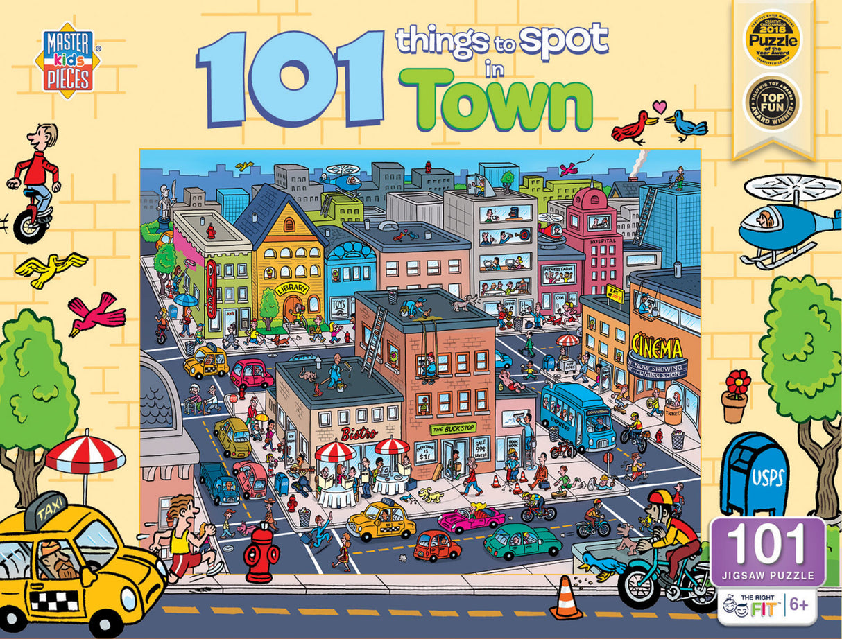 101 Things to Spot - In Town 100 Piece Puzzle