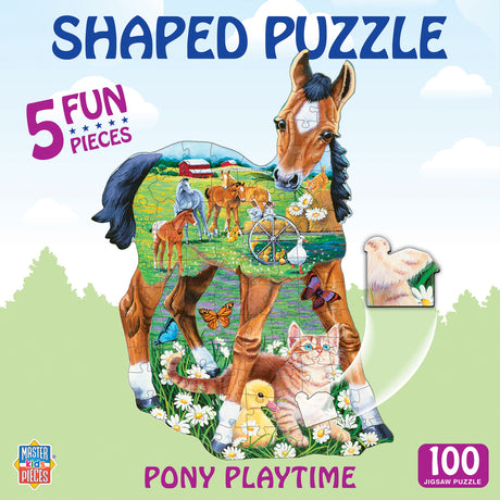 Pony Playtime - 100 Piece Shaped Puzzle