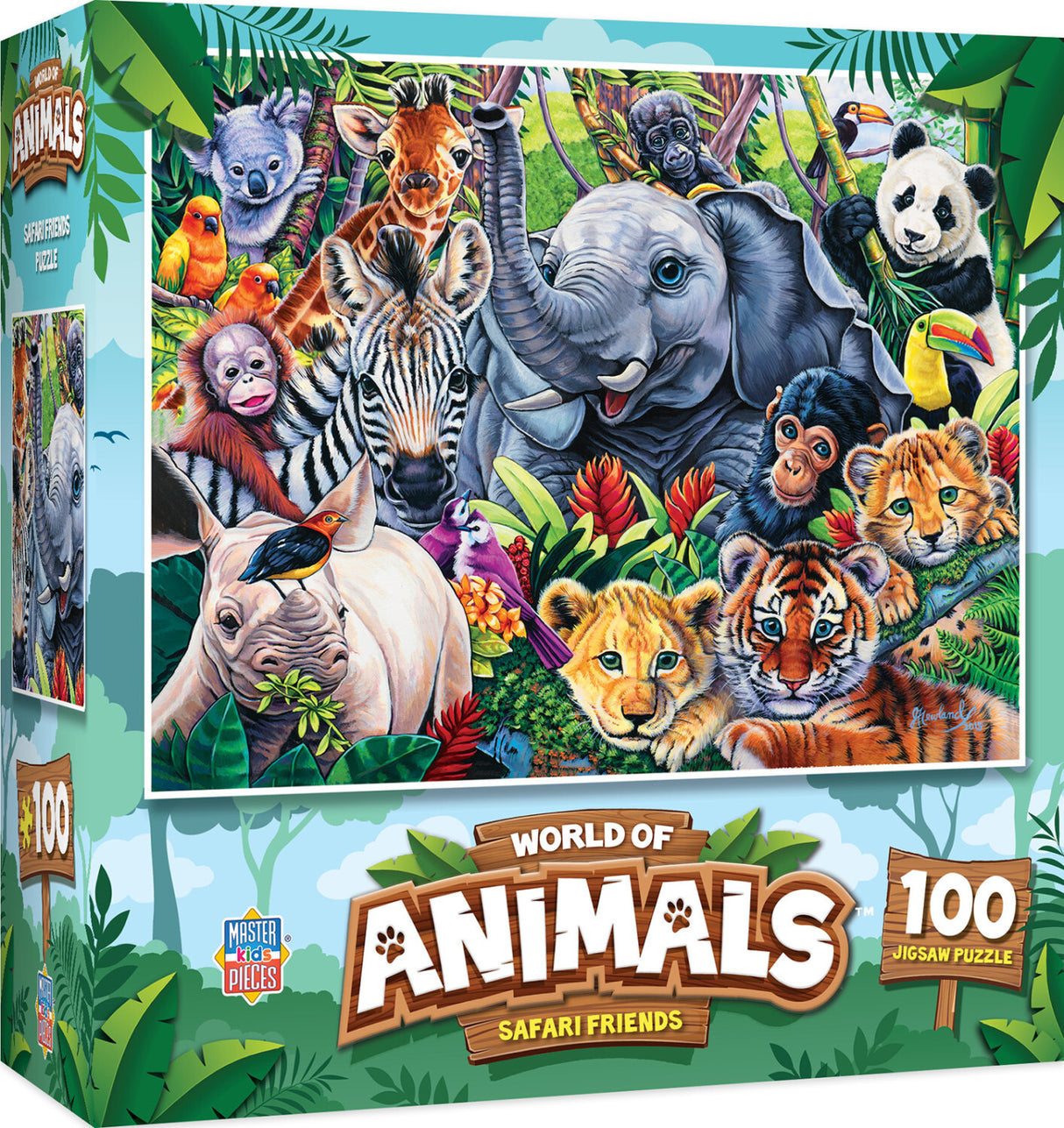 World of Animals - Safari Friends 100 Piece Puzzle