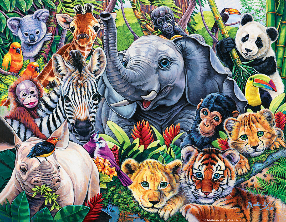 World of Animals - Safari Friends 100 Piece Puzzle