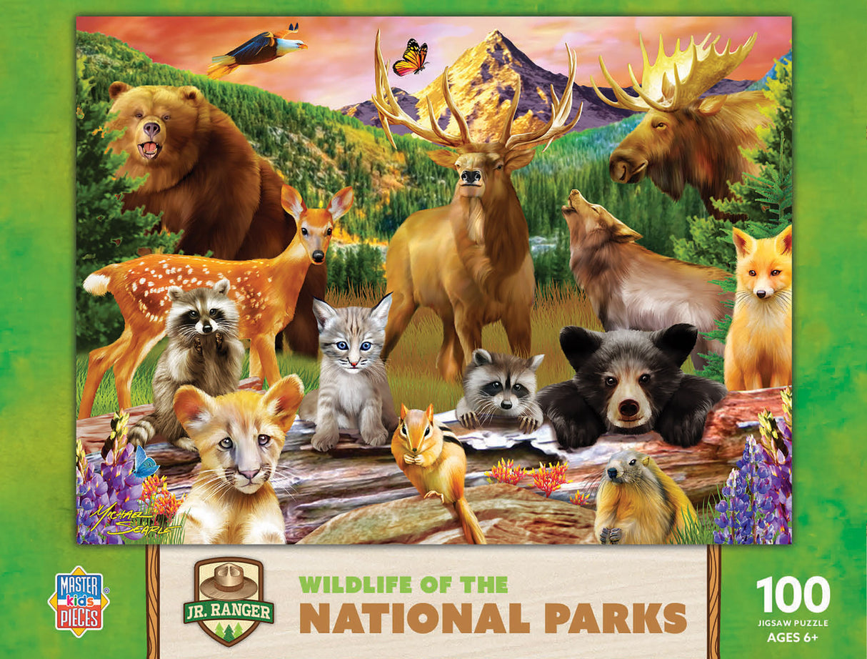 Jr Ranger - Wildlife of the National Parks 100 Piece Puzzle