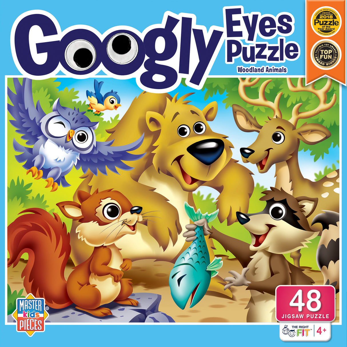 Googly Eyes - Woodland Animals 48 Piece Puzzle