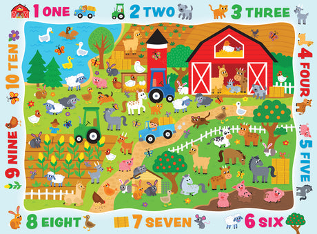 Hide and Seek - Counting on the Farm 48 Piece Puzzle