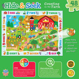 Hide and Seek - Counting on the Farm 48 Piece Puzzle