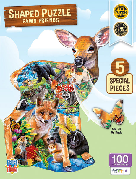 Fawn Friends - 100 Piece Shaped Puzzle