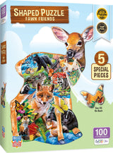 Fawn Friends - 100 Piece Shaped Puzzle