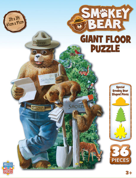 Smokey Bear - 36 Piece Shaped Floor Puzzle