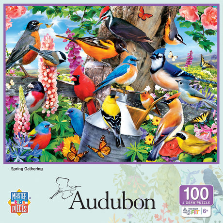 Audubon - Spring Gathering 100 Piece Puzzle