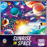 Sunrise in Space 100 Piece Puzzle