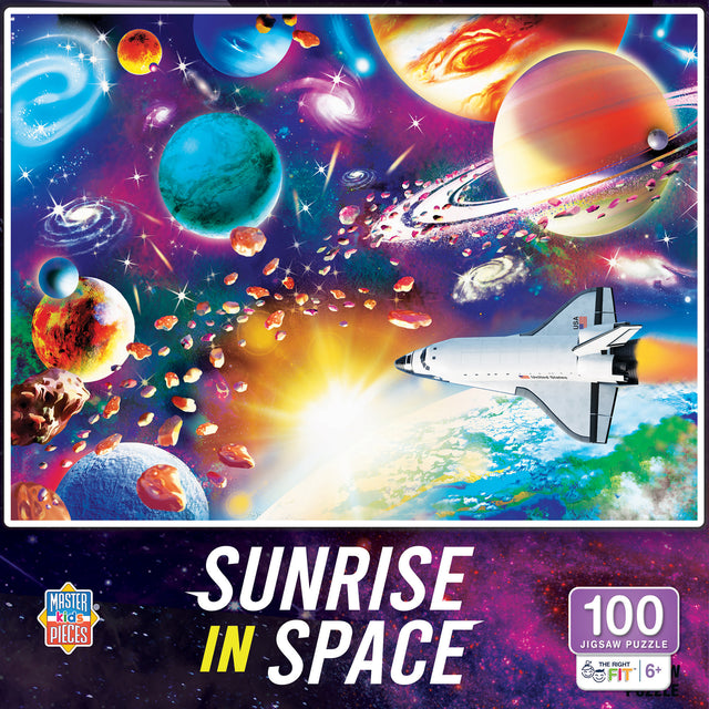 Sunrise in Space 100 Piece Puzzle