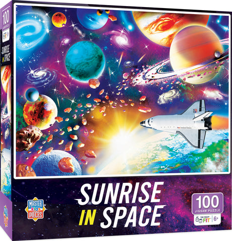 Sunrise in Space 100 Piece Puzzle