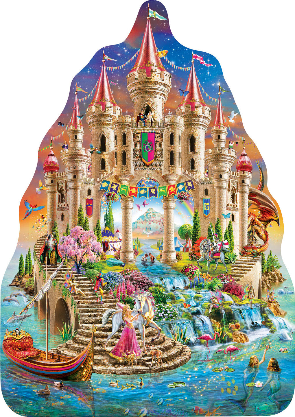 Fairytale Kingdom - 100 Piece Shaped Puzzle