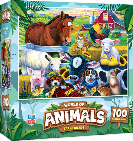 World of Animals - Farm Friends 100 Piece Puzzle