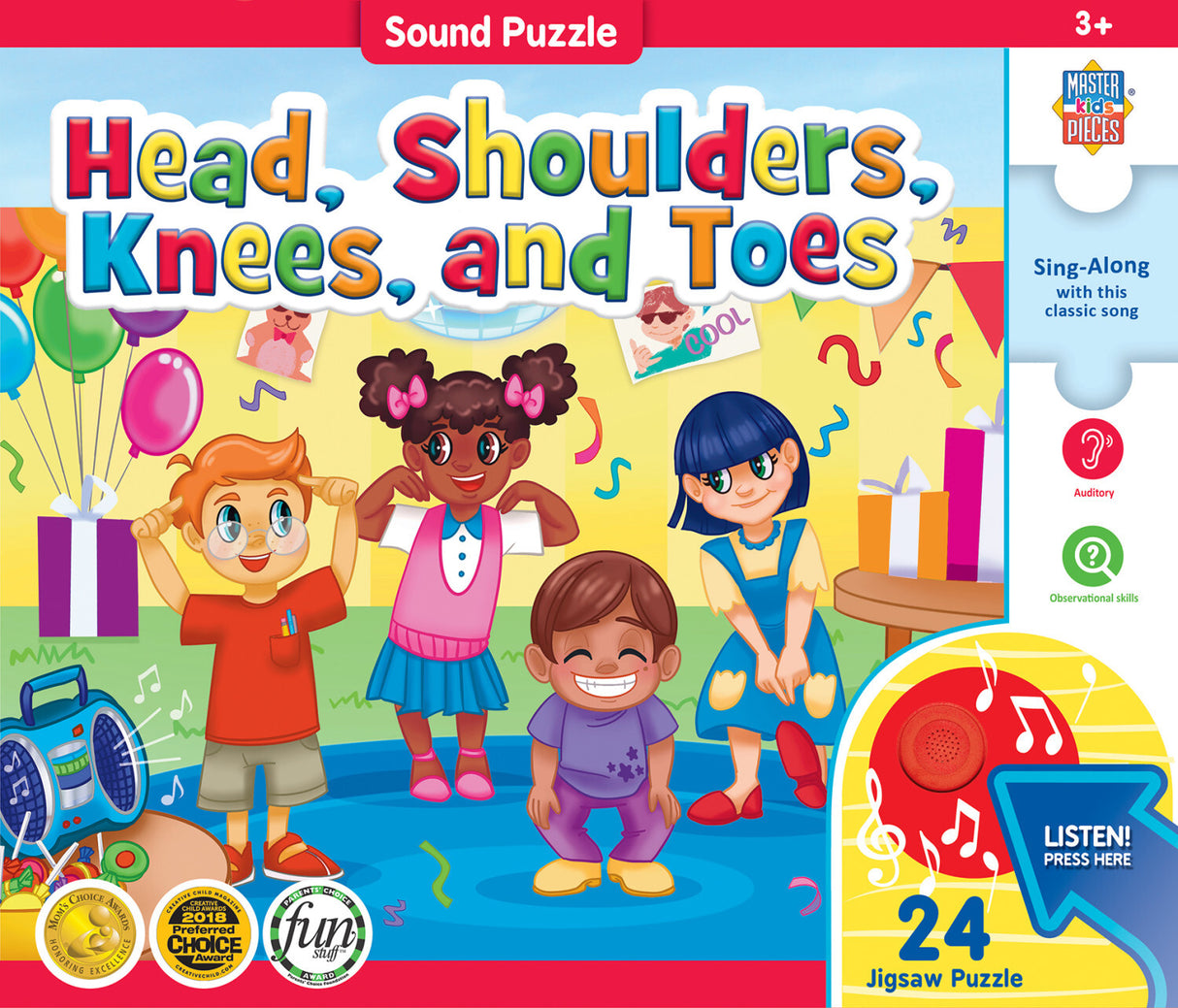 Sing-A-Long - Head, Shoulders, Knees, and Toes 24 Piece Sound Puzzle