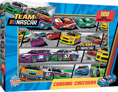 NASCAR - Chasing Checkers 100 Piece Puzzle