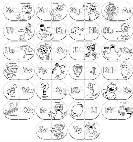 Sesame Street - Alphabet Matching Puzzles