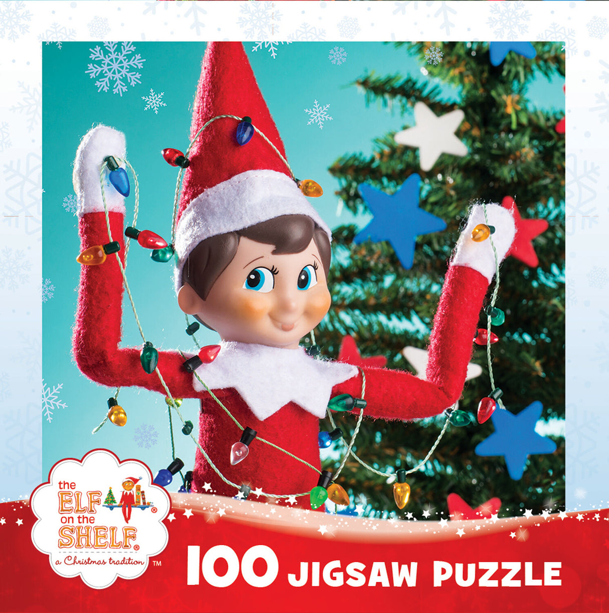 Elf on The Shelf - 100 Piece Square Puzzle