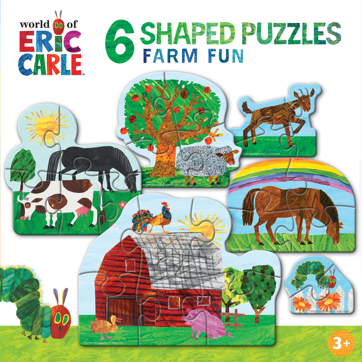 Eric Carle - Farm Fun 6-Pack Mini Shaped Puzzles