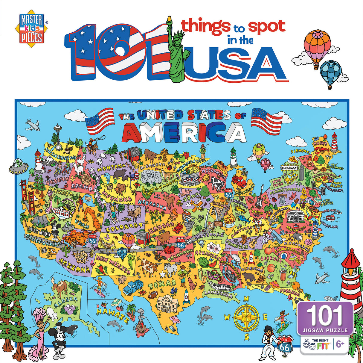 101 Things to Spot - In the USA 100 Piece Puzzle