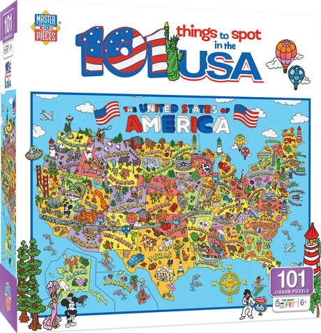 101 Things to Spot - In the USA 100 Piece Puzzle