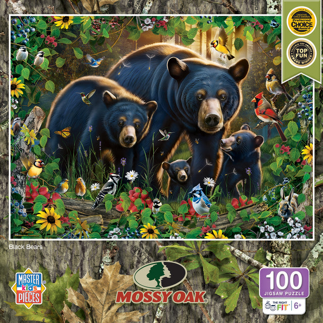 Mossy Oak - Black Bears 100 Piece Puzzle