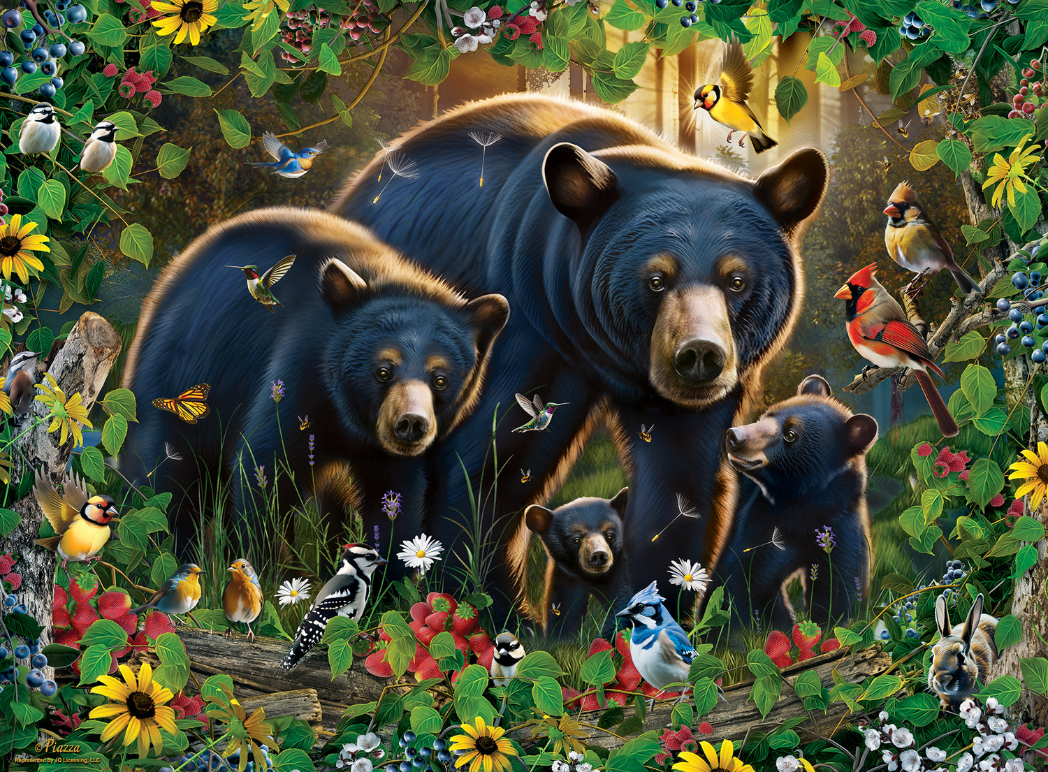 Mossy Oak - Black Bears 100 Piece Jigsaw Puzzle – Toys on the Square