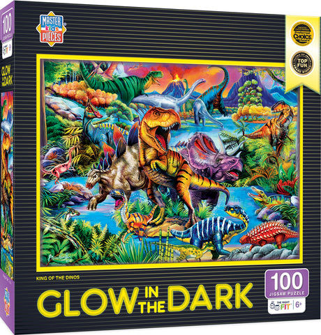 Glow in the Dark - King of the Dinos 100 Piece Puzzle