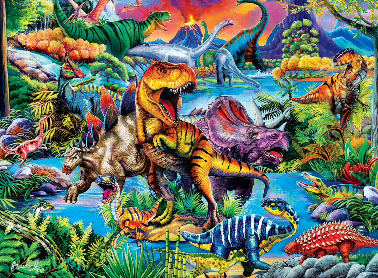 Glow in the Dark - King of the Dinos 100 Piece Puzzle