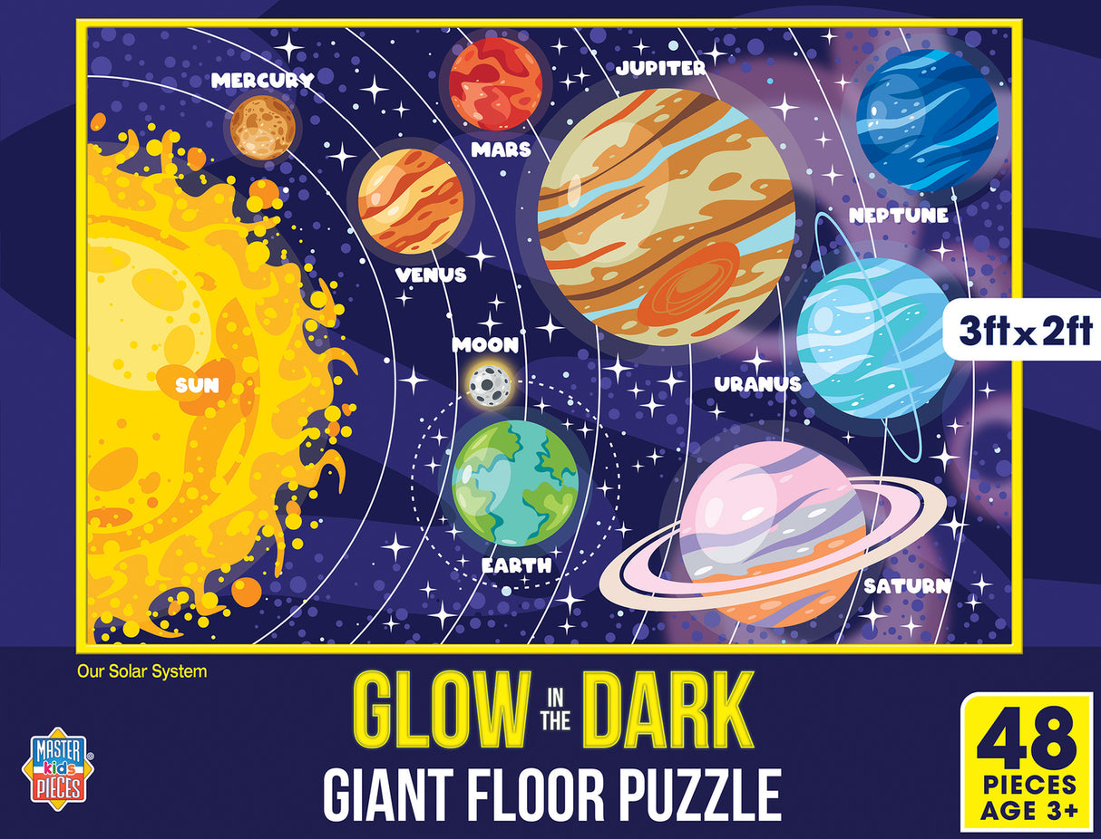 Glow in the Dark - Our Solar System 48 Piece Floor Puzzle