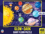 Glow in the Dark - Our Solar System 48 Piece Floor Puzzle