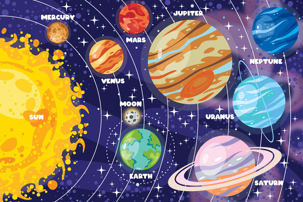 Glow in the Dark - Our Solar System 48 Piece Floor Puzzle