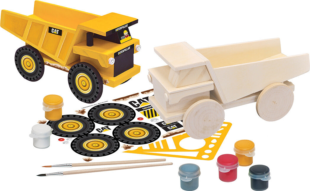 Caterpillar - Dump Truck Wood Paint Kit