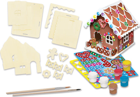 Gingerbread House - Holiday Wood Paint Kit