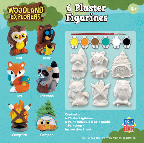 Woodland Explorers Plaster Paint Set