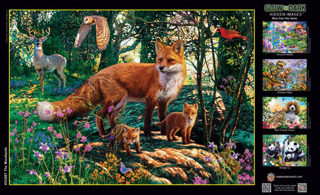 Hidden Images Glow In The Dark - The Woodlands 500 Piece Puzzle